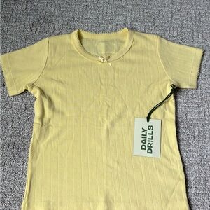 Daily Drills Pointelle tee